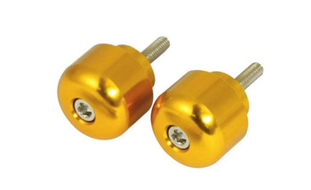 Końcówki kierownicy m6x45 kolor złoty, (standard honda) honda cb, cbf, cbr, vfr, vtr 250-1300 1969-2008 (901or)