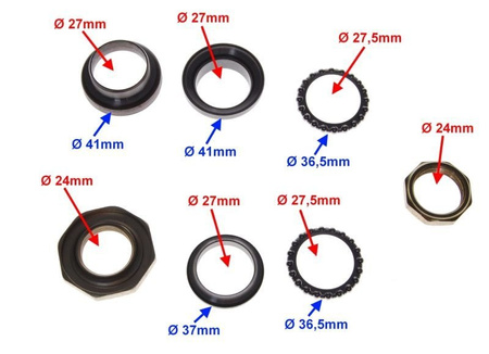 Łożysko kierownicy skuter 4T sztyca 27mm