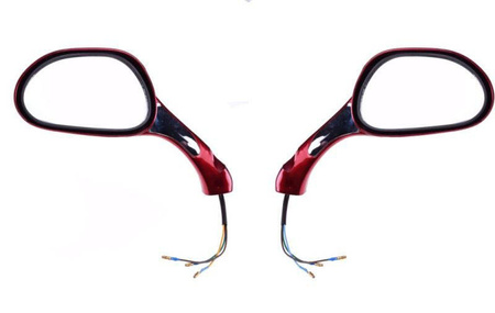 Lusterka czerwone kierunkowskazami SKUTER 125 M8