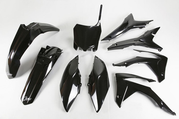 Komplet plastików honda crf 250r '14-17, crf 450r '13-16 z pokrywą filtra powietrza kolor czarny