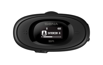 SENA INTERKOM MOTOCYKLOWY 5R BLUETOOTH 5.1 DO 700M Z WYŚWIETLACZEM LCD, GŁOŚNIKAMI HD SPEAKERS I UNIWERSALNYM ZESTAWEM MIKROFONÓW ( 2 ZESTAWY ) (EL)