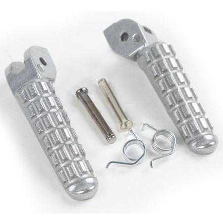 Zestaw podnóżków (podnóżki) kierowcy kompletny z mocowaniami ducati monster 696/796 '09-13 kolor srebrny