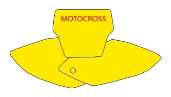 Komplet naklejek (oklein) pod numery startowe honda crf 450 '05-'07