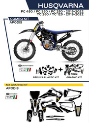 Komplet plastików plukomplet naklejek (oklein) husqvarna tc 125/250 '19-'22