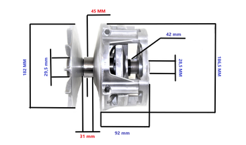 Sprzęgło Napędowe Power Force Wariator Polaris 800 (Oem 1322743)  Sot00014