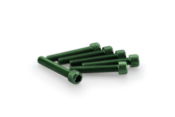 Śruby z anodyzowanego aluminium blister 6 śrub imbusowych m6x35mm zielone