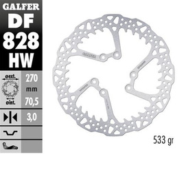 TARCZA HAMULCOWA PRZÓD TM EN/MX/SMR/SMX 125/144/250/300/400/450/530 '00-'24 (270X70,5X3MM) SHAENDURO MX