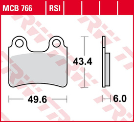 Klocki hamulcowe kh303 organic gas gas txt 125/200/250/280/300 '04-'11, sherco trials 125/250/290/320 '06-, honda cota 300rr '16-, przód, aj