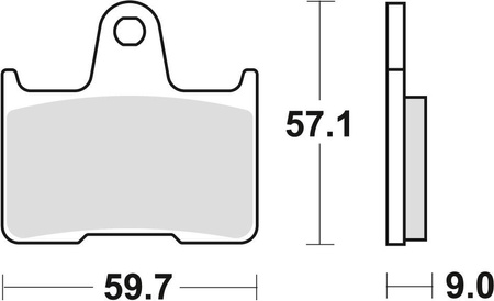 Klocki hamulcowe kh254 sinter street suzuki gsxr 600 04-05, gsf 650 05-06, gsxr 750 04-05, gsx 1400 01-07, tył