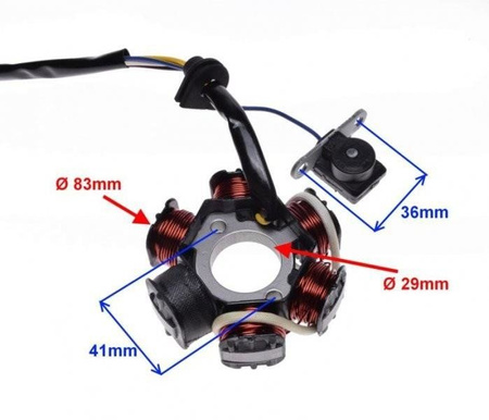 Stator iskrownik skuter Peugeot Speedfight Vivacit