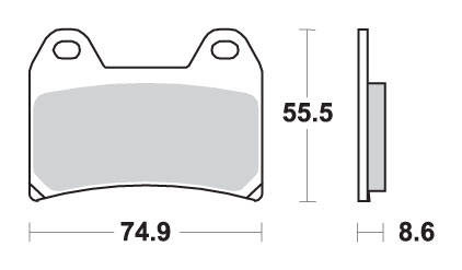 Hamulcowe kh244 street excel sinter kolor złoty