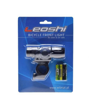 Lampa rowerowa przód 1 LED Leoshi