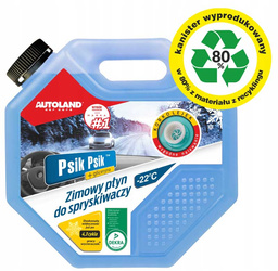 PSIK PSIK- ZIMOWY PŁYN DO SPRYSKIWACZY -22°C Z KORKOLEJKIEM DO WYGODNEGO NALEWANIA 4,5L