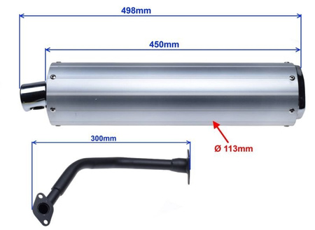 Układ wydechowy do skutera 125 Gy6-125