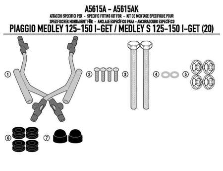 Mocowanie szyby 7057ak piaggio medley 125-150 i get / medley 125-150 i get (20)