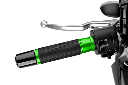 Manetki / gripy hi-tech ascent (dł. 123mm) puig do kawasaki kle500 91-97 zielone