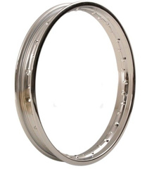 OBRĘKOŁA PRZEDNIEGO (FELGA) CHROM 18" X 1.85" (36 OTWORÓW) HONDA CB 250 (HAMULEC BĘBNOWY) (OEM: 44701-KB4-013) (MADE IN JAPAN)