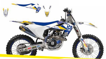 Komplet naklejek (oklein) husqvarna te/tc (00) dream 3 (16) kolor niebieski/żółty/biały