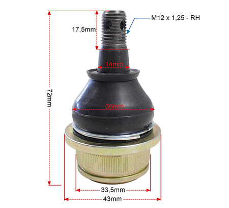 Sworzeń Tekyo Kawasaki Suzuki Honda 42-1033