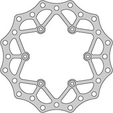 Tarcza hamulcowa tył yamaha yz125 wrf 250 wr 250 '02-07 (245x115x4mm)