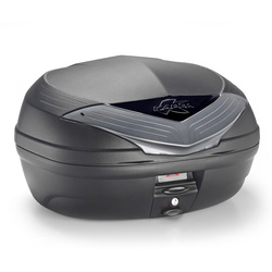 KUFER CENTRALNY 46L MONOLOCK K466NT2 URBAN Z BIAŁYMI ODBLASKAMI ( ZAWIERA PŁYTĘ ) - ZASTĘPUJE K466NT