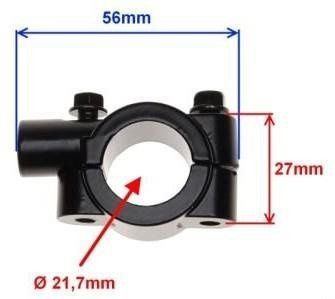 Obejma kierownicy na Lusterko M8 prawy gwint