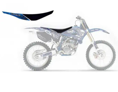 Pokrowiec/poszycie na siedzenie yamaha yzf 250 '10-'13 tribal skull 2 kolor czarny/ niebieski 
