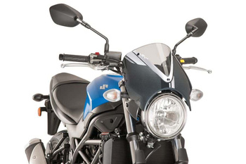 Przednia Szyba Retrovision + Panel Carbon Puig Do Suzuki Sv650 16-22 Przezroczysta