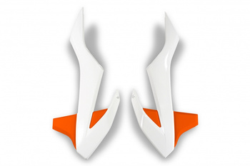 Osłony chłodnicy ktm sx 85 '18-2023 kolor oem '19 (biały/pomarańczowy)