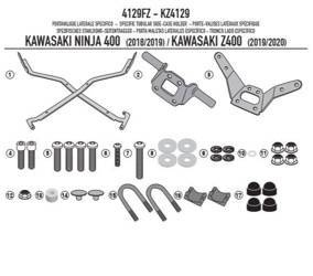 stelaż kufra centralnego kawasaki ninja z 400 (19-20) (bez płyty)