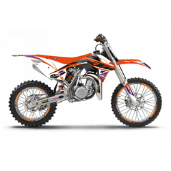 KOMPLET NAKLEJEK (OKLEIN) KTM SX 85 '13-'17 DREAM 5 KOLOR POMARAŃCZOWY CZARNY