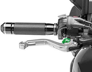 Regulowana Dźwignia Hamulca 2.0 Puig (Superkrótka, Wymaga Adaptera) Srebrno-Zielona