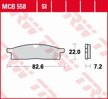 Klocki hamulcowe kh119 sinter offroad yamaha dt 50 '98-, yz 65 '18-, yz 80 '86-'01, yz 85 '02-, przód