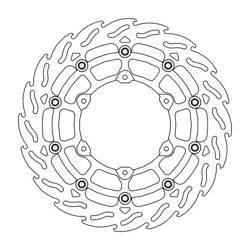 Tarcza hamulcowa pływająca flame przód supermoto 320mm husqvarna/ktm (patrz opis dodatkowy)