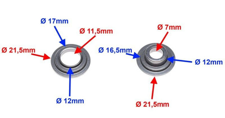 Zabezpieczenia zaworów Uszczelniacze Suzuki Gn125