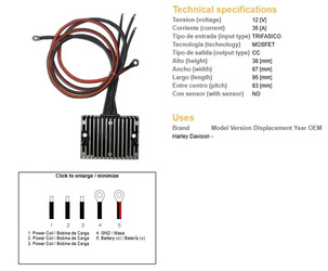 Dze regulator napięcia harley-davidson (esr851)