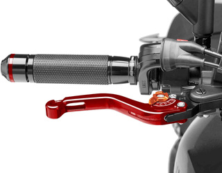 Regulowana Dźwignia Hamulca 2.0 Puig (Superkrótka, Wymaga Adaptera) Czerwono-Pomarańczowa