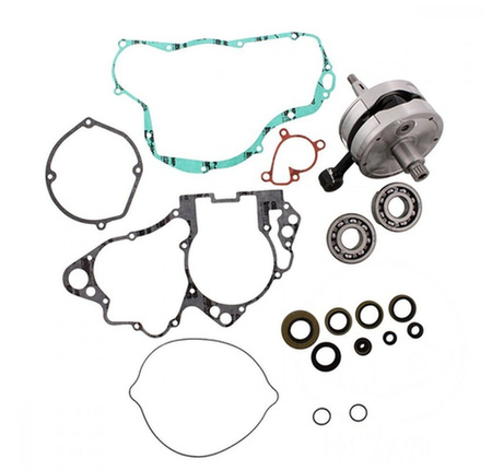 Wiseco wał korbowy suzuki rm 250 '03-'04 (z łożyskami i uszczelniaczami na wał oraz kompletem uszczelek na dół silnika) (hr4058)