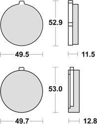 Klocki hamulcowe organic kh38 suzuki gs 500 78-79, gs 550 77-81, gs 1000 78-80, przód (promocja)