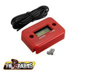 Fm-parts licznik motogodzin indukcyjny wodoodporny kolor czerwony (el)