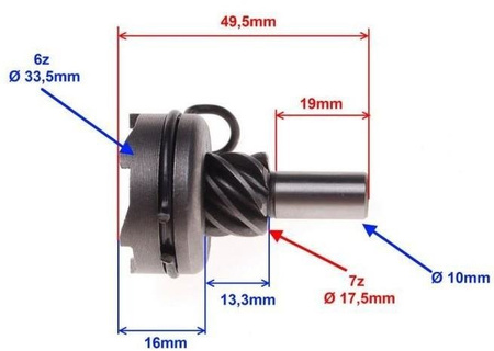 Koło rozrusznika zębatka Tryb skutera 4T 7 Zębów