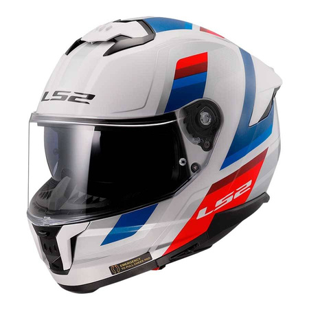 Kask integralny LS2 FF808 Stream II Vintage White Black Red