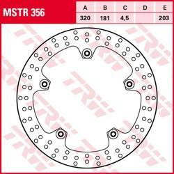 Tarcza hamulcowa przód bmw f 800s/st '06-'07, k 1200r '05-'08, r 1200r/rt/s/st '05-'08 (320x181x4,5mm)