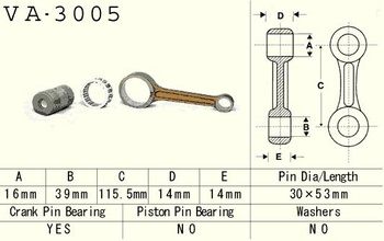 KORBOWÓD SUZUKI LTF 250 (LTF250) OZA'02-'14, QUADRUNER '87-'02 (VA3005) (MADE IN JAPAN)