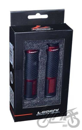 Manetki gripy uniwersalne motocykl czerwone22mm