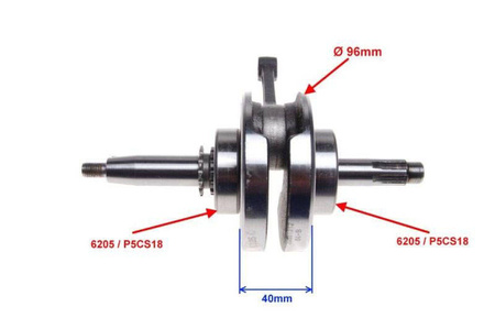 Wał korbowy silnik 154 FMI