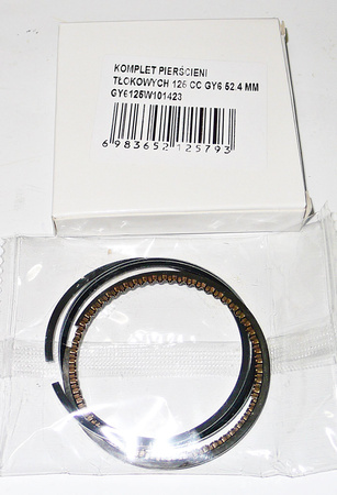 Komplet Pierścieni Tłokowych Gy6 125 Ccm 52.4 Mm Gy6125w101423
