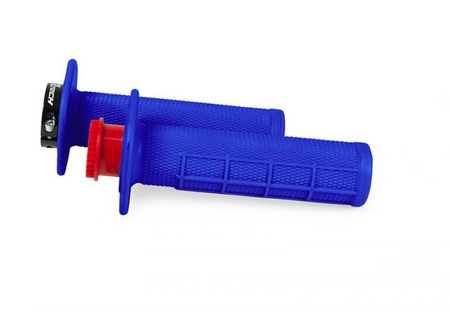 2022 manetki r20 lock-on (22+25mm) kolor niebieski (half waffle) + 8 adapterów rolgazu