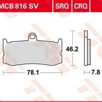 KLOCKI HAMULCOWE TRW MCB816CRQ