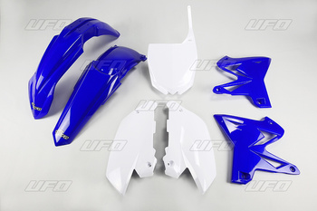 Komplet plastików yamaha yz 125/250 '02-'14 kolor oem (niebieski/biały) restyling niebieski tylny błotnik (ya312e999)